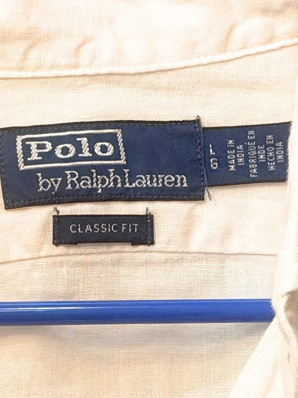 NEW Polo Ralph Lauren Classic Fit Linen White Button-Up Shirt Size Large